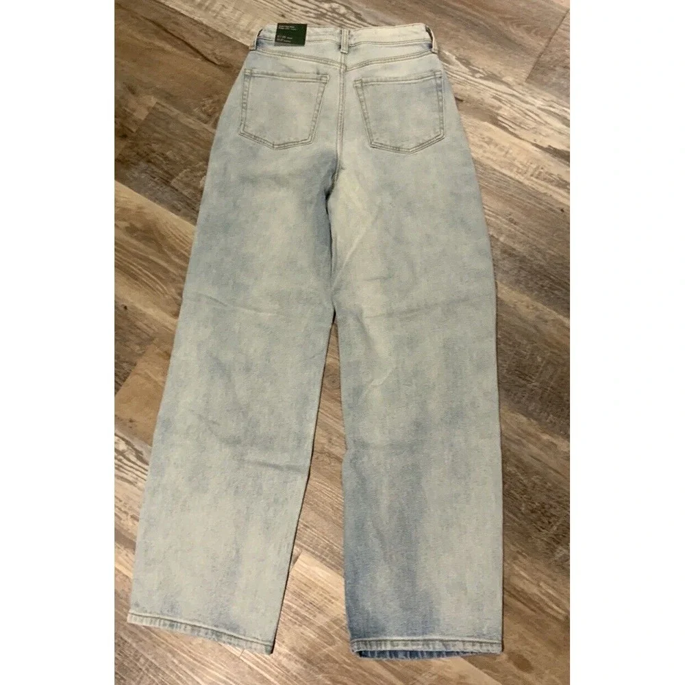 Wild Fable Womens Super High Rise Baggy‎ Jean Destructed Size 0 (25)